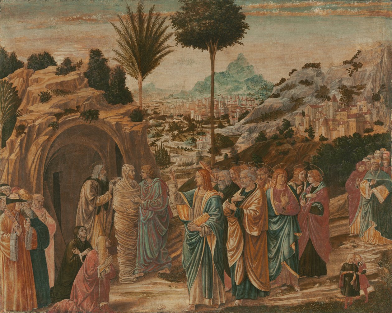 Lasaruksen herättäminen tekijältä Benozzo Gozzoli