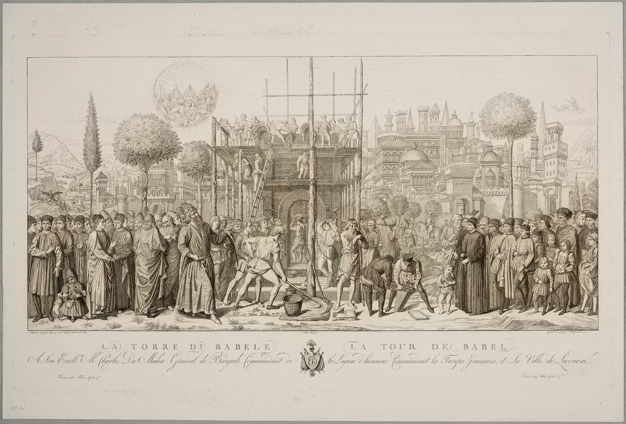 Baabelin torni tekijältä Benozzo di Lese di Sandro (and followers) Gozzoli
