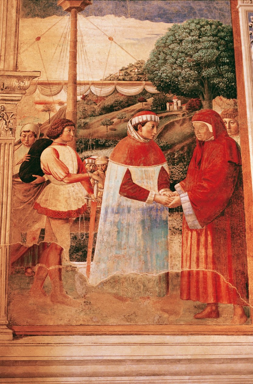 Ostiaan saapuva Augustinus ohjasi Roomaan tekijältä Benozzo di Lese di Sandro Gozzoli