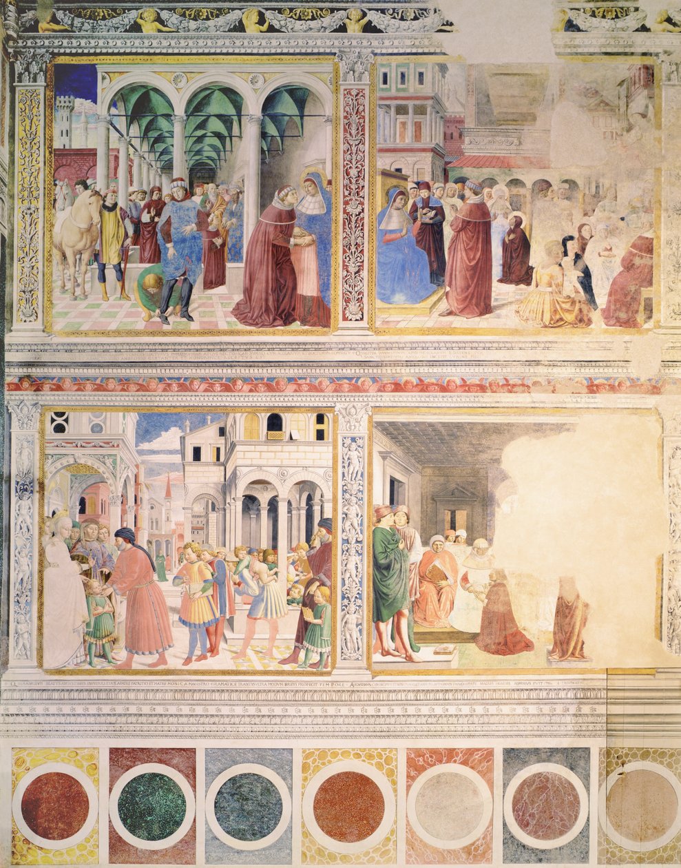 Jaksot St. Augustinuksen elämästä, 1463–1465 (katso myös 192535, 192549, 192550, 192552, 192553, 192554) tekijältä Benozzo di Lese di Sandro Gozzoli