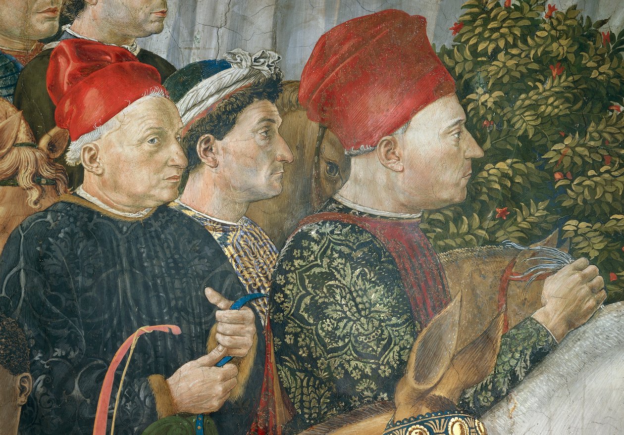Taikakuninkaiden kulkue Betlehemiin tekijältä Benozzo di Lese di Sandro Gozzoli