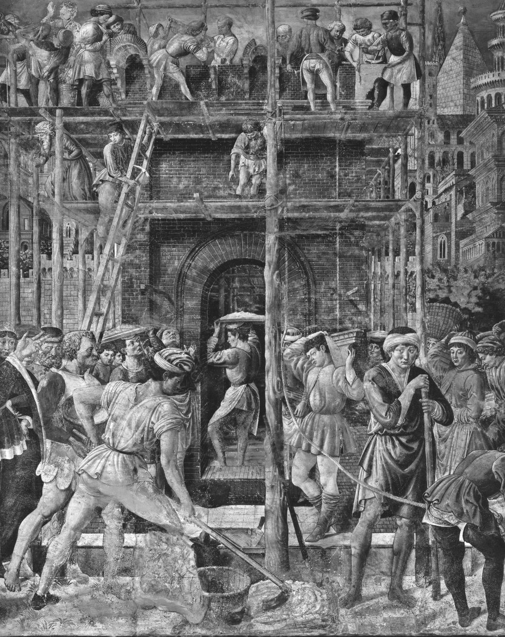 Baabelin torni tekijältä Benozzo di Lese di Sandro Gozzoli