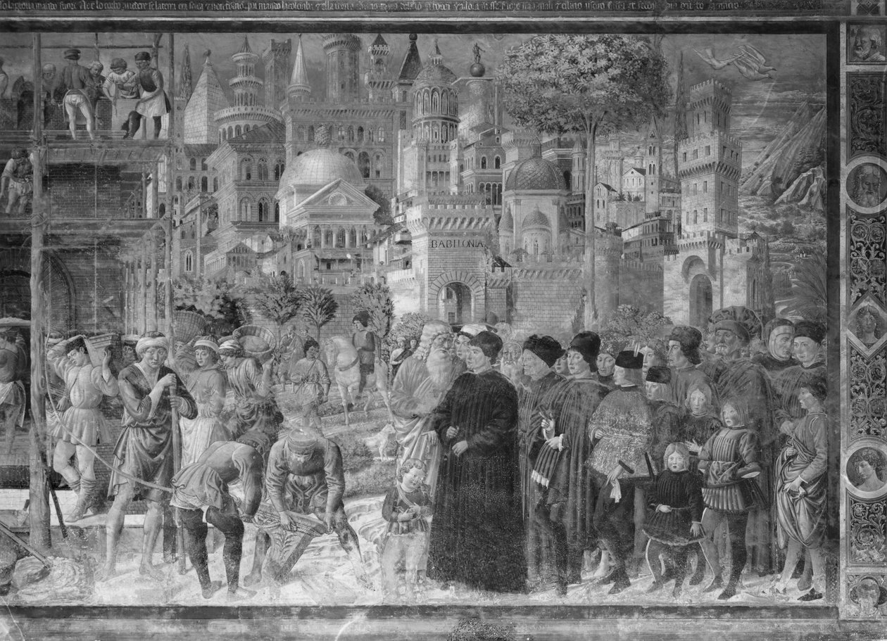 Baabelin torni tekijältä Benozzo di Lese di Sandro Gozzoli