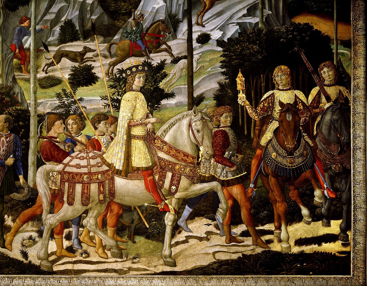 Taikakuninkaiden matka tekijältä Benozzo di Lese di Sandro Gozzoli