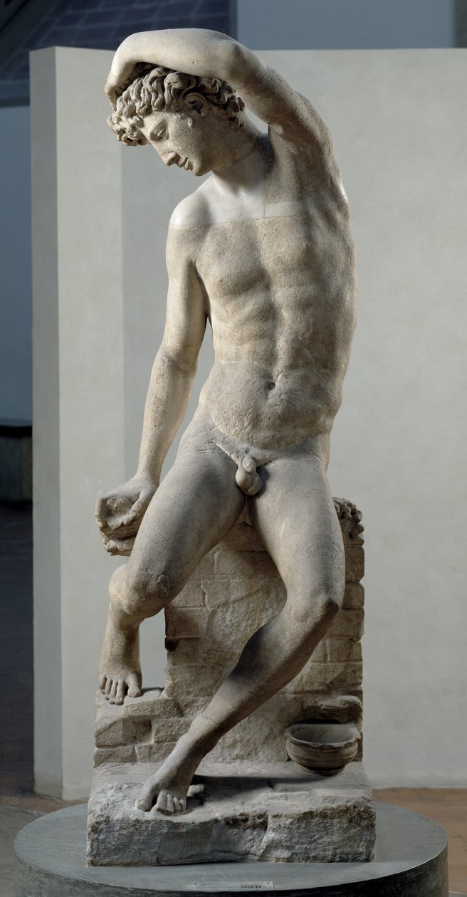 Narcissus, 1548 (marmori) tekijältä Benvenuto Cellini