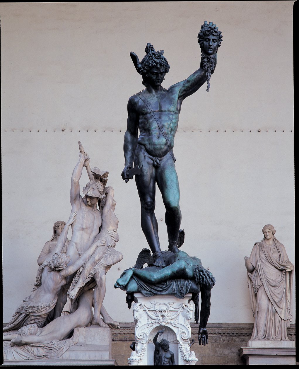 Perseus Medusan pään kanssa, 1545-54 (pronssi) tekijältä Benvenuto Cellini