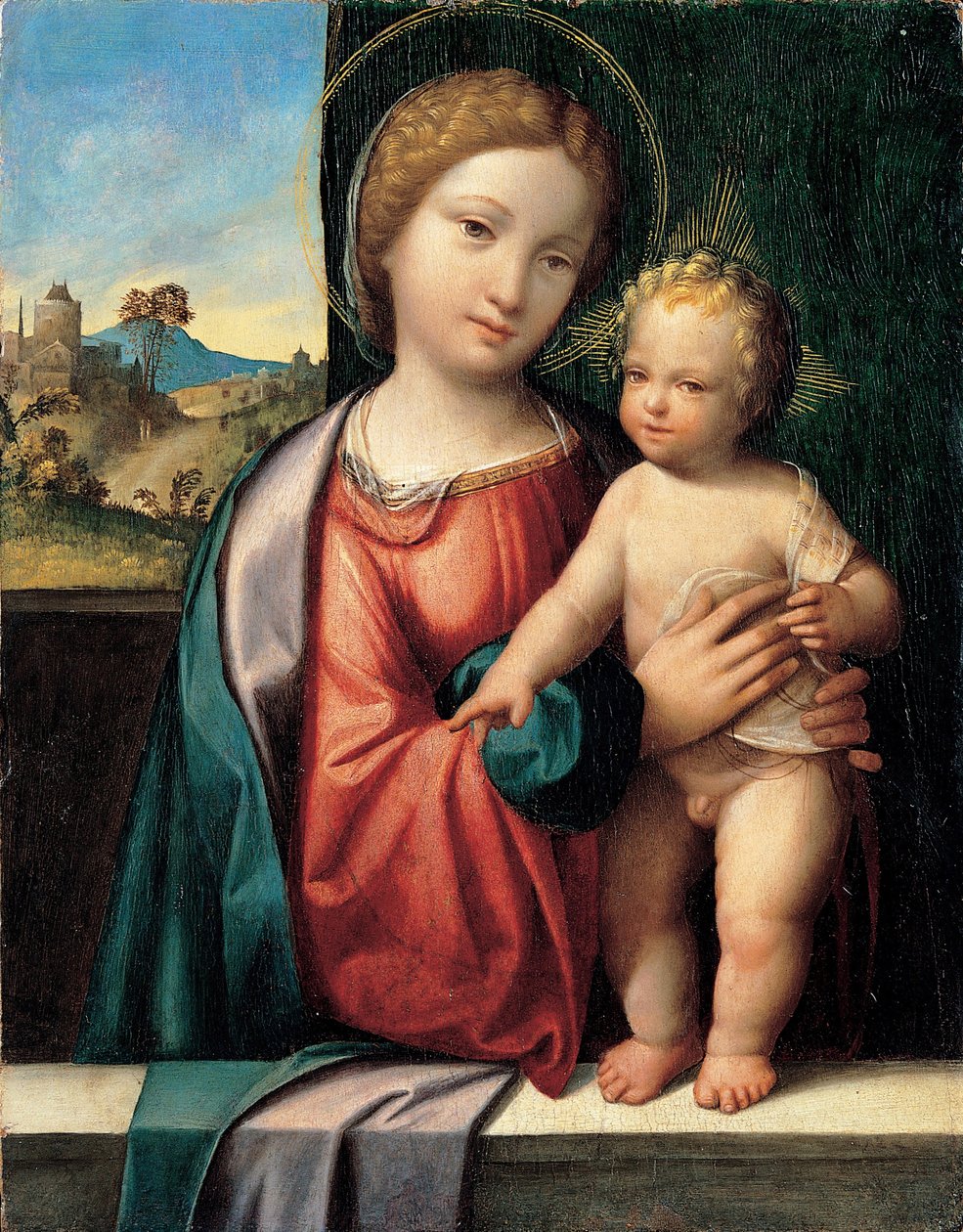 Madonna lapsen kanssa, 1512 tekijältä Benvenuto Tisi da Garofalo
