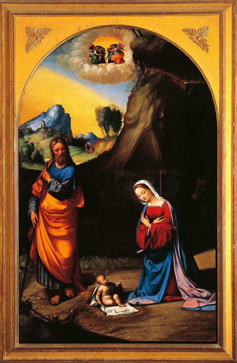 Syntymä, kirjoittanut Benvenuto Garofalo (1481-1559) tekijältä Benvenuto Tisi da Garofalo