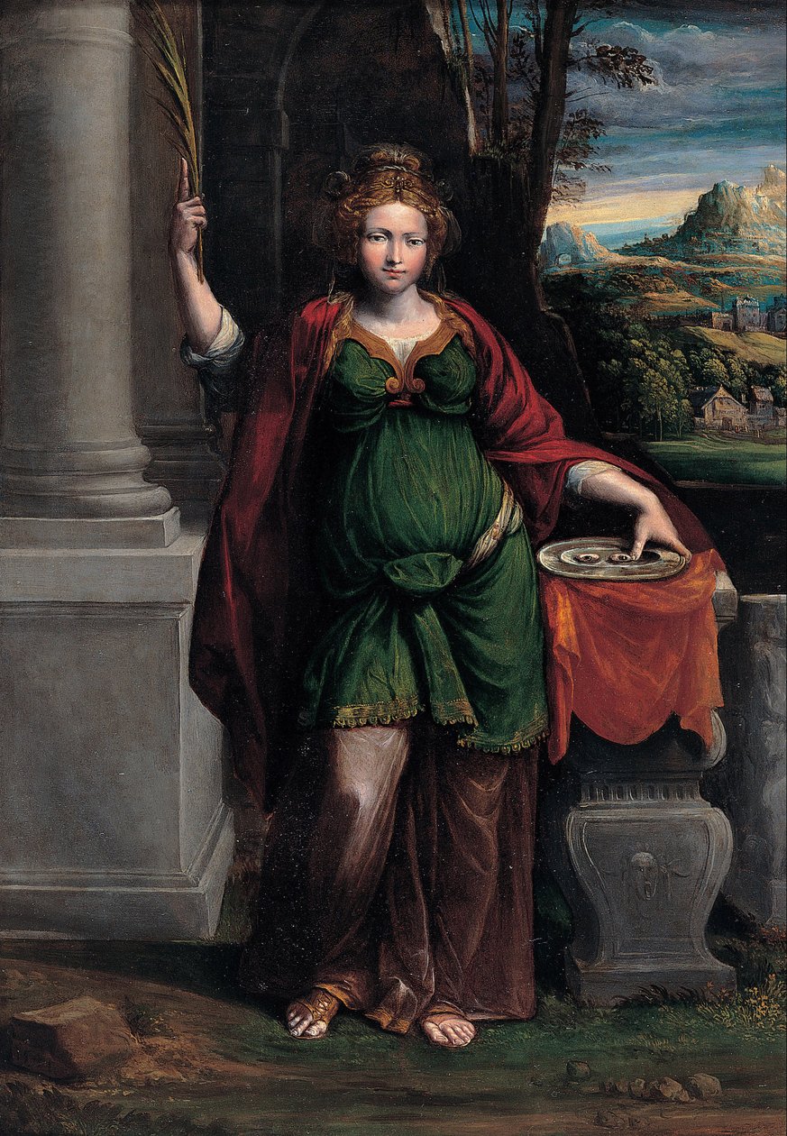 Saint Lucy, 1535-1540 tekijältä Benvenuto Tisi da Garofalo