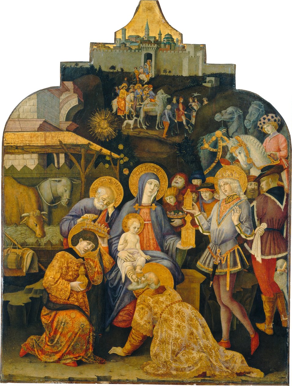The Adoration of the Magi, n. 14701475. tekijältä Benvenuto di Giovanni