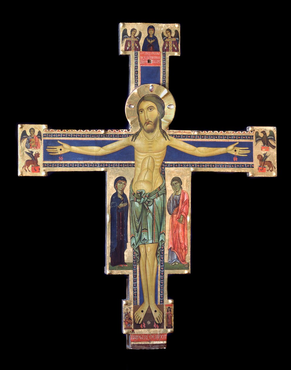 Krusifiksi (Puumaalaus, n. 1228-1236) tekijältä Berlinghiero (fl.1228 36) Berlinghieri