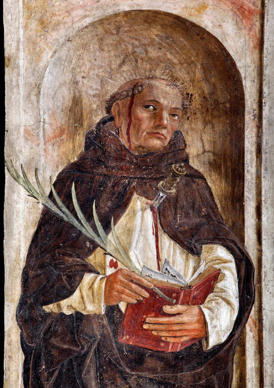 Bernardino Butinonen (1435-1507) pyhän Pietarin esitys (1435-1507) 1482-1486 Santa Maria delle Grazie -basilika Milano Italia tekijältä Bernadino Jacobi Butinone