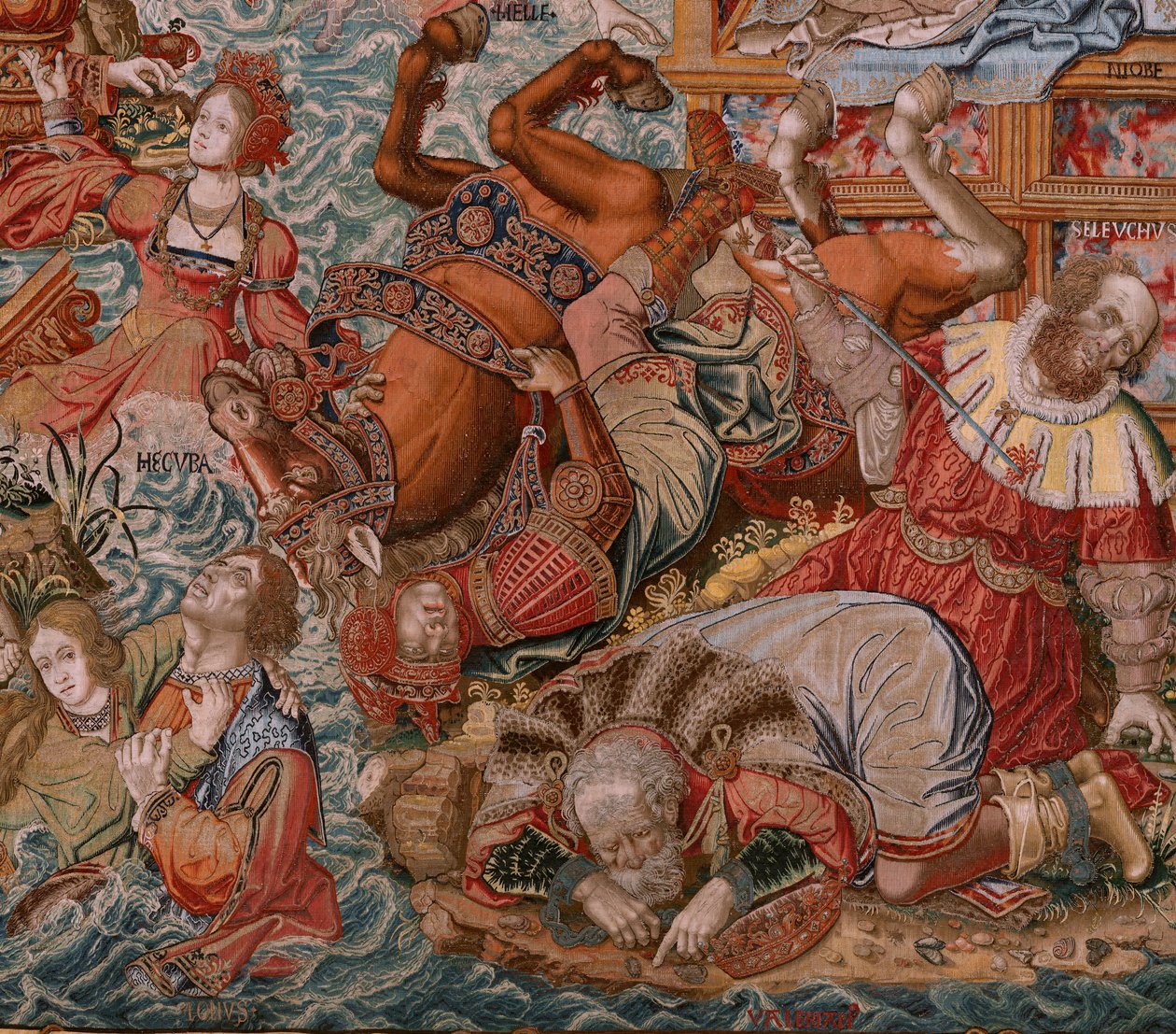 Flanderin kuvakudos. Sarja The Honours. Fortune, tie kunnianosoituksiin (La Fortuna, Camino de los Honores). Sarjan viides kuvakudos. Mallisarjakuvapiirtäjät Bernard van Orleyn ja Jan Gossaert de Mabusen piiristä. Valmistus Pieter van Aelst, Brusse tekijältä Bernaert van (circle of) Orley