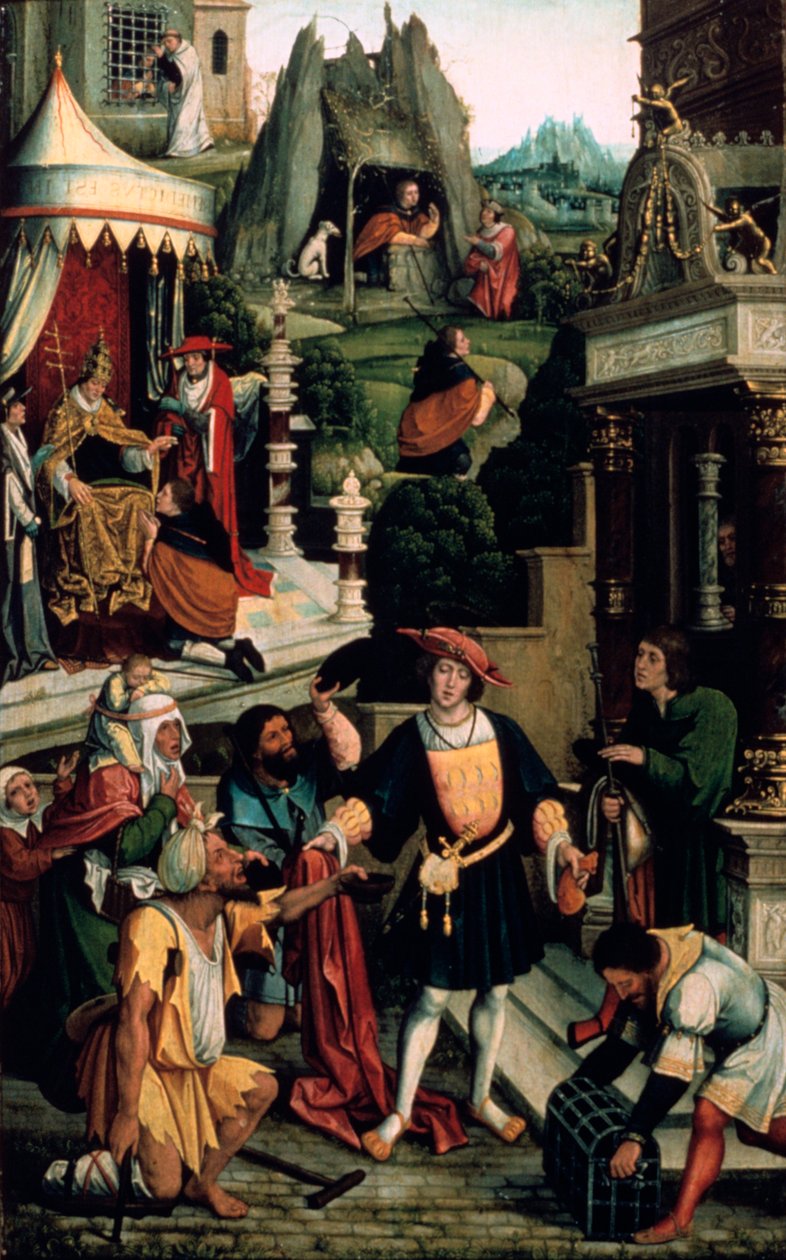 Legenda Saint Rochista, 1500-luku. tekijältä Bernard van Orley