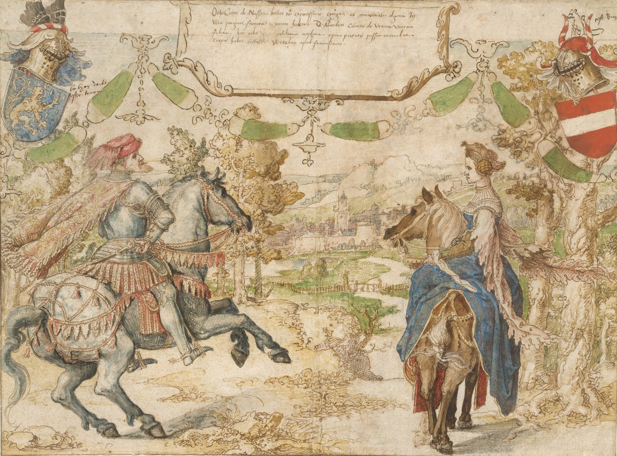Otto, Nassaun kreivi ja hänen vaimonsa Adelheid van Vianen, 1530-35. tekijältä Bernaert van Orley