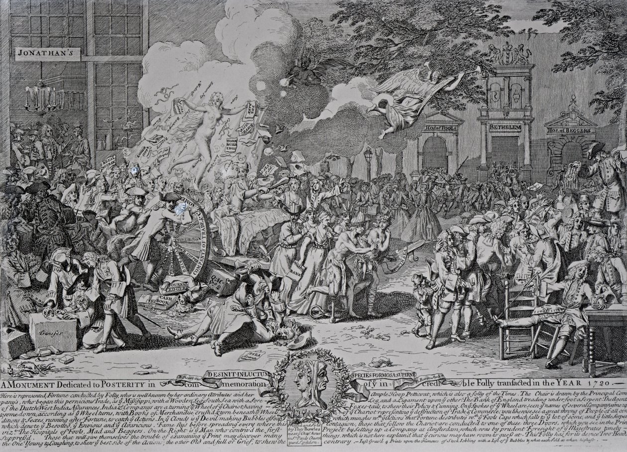 Jälkipolville omistettu monumentti, 1720 tekijältä Bernard Picart