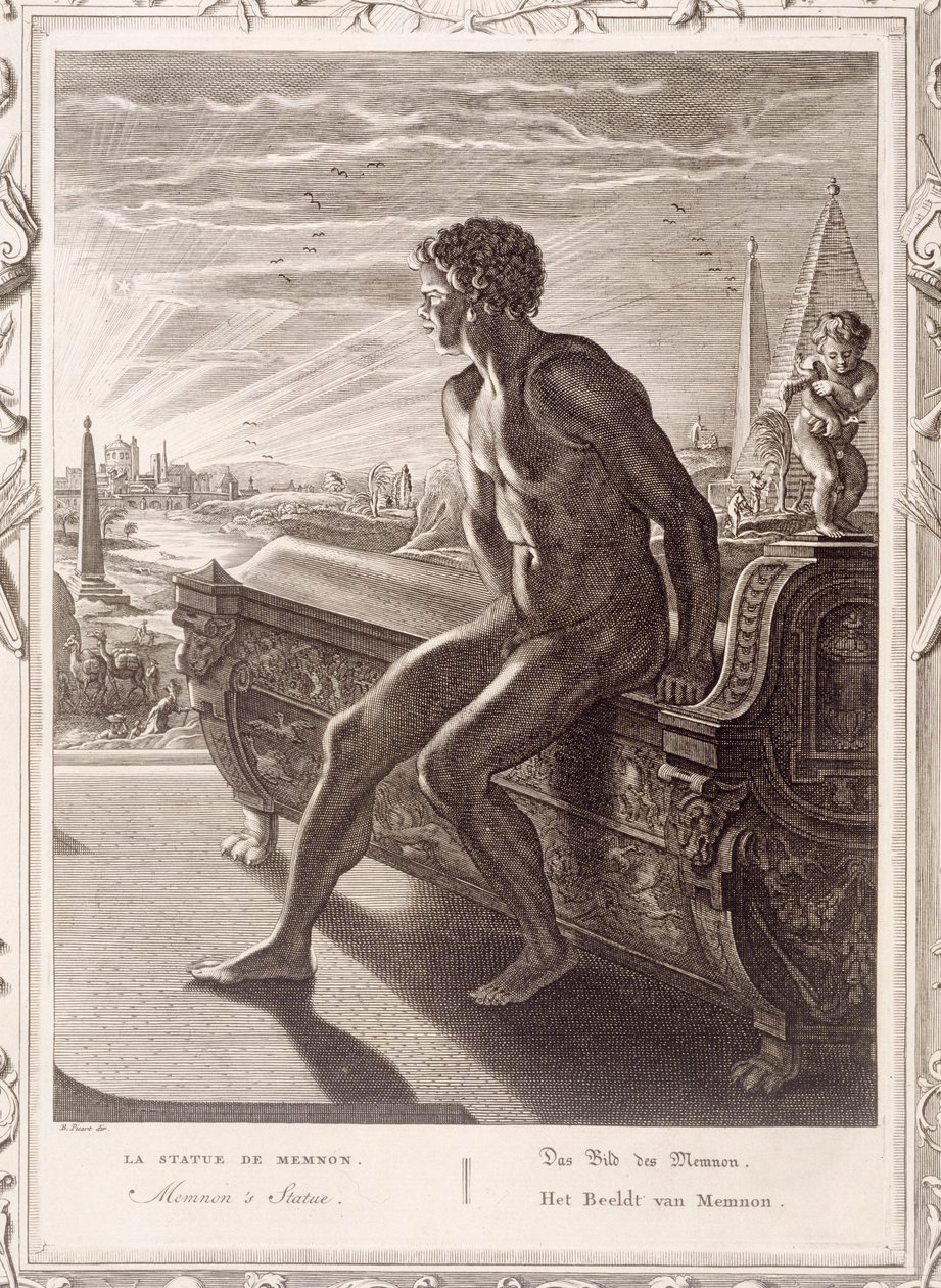 Memnonin patsas, 1731 tekijältä Bernard Picart