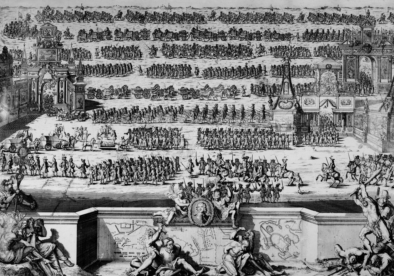 Poltavan taistelu 1709 tekijältä Bernard Picart
