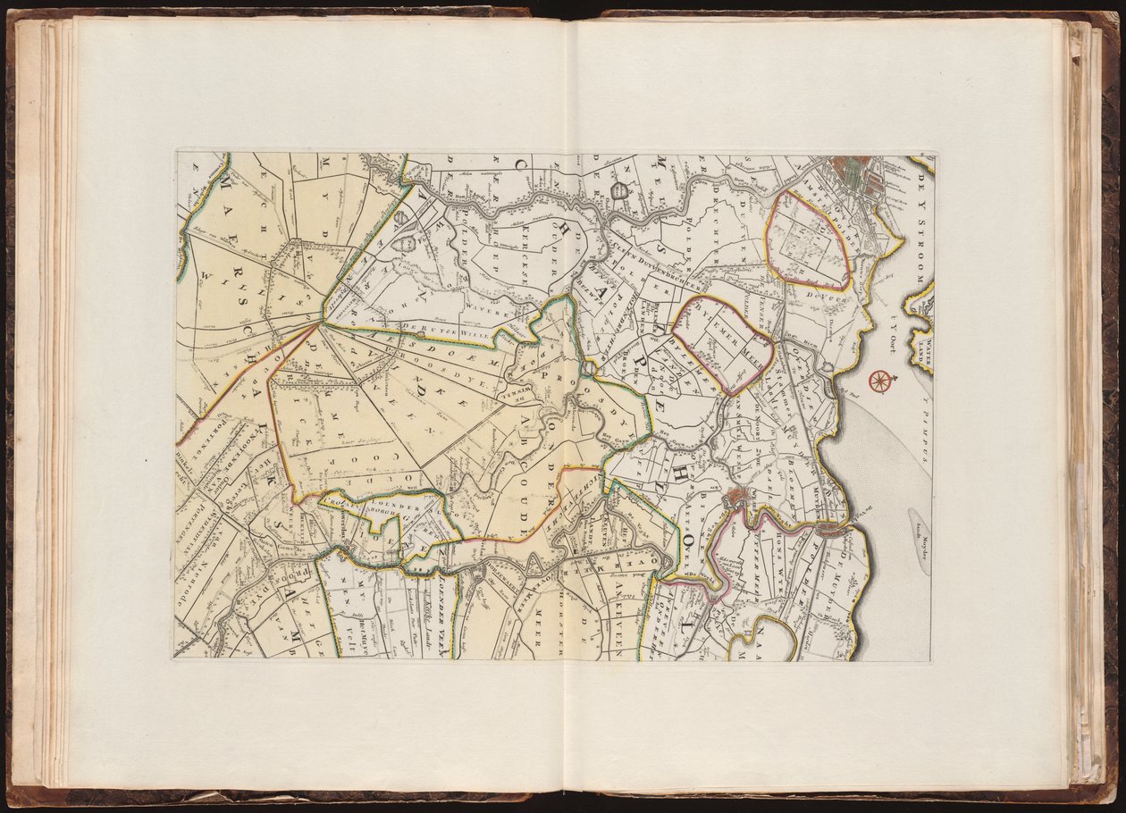 Nieuwe map van den Lande van Utrecht volgens ordre van d’Ed. Katti. Heeren Staten tekijältä Bernard de Roĳ