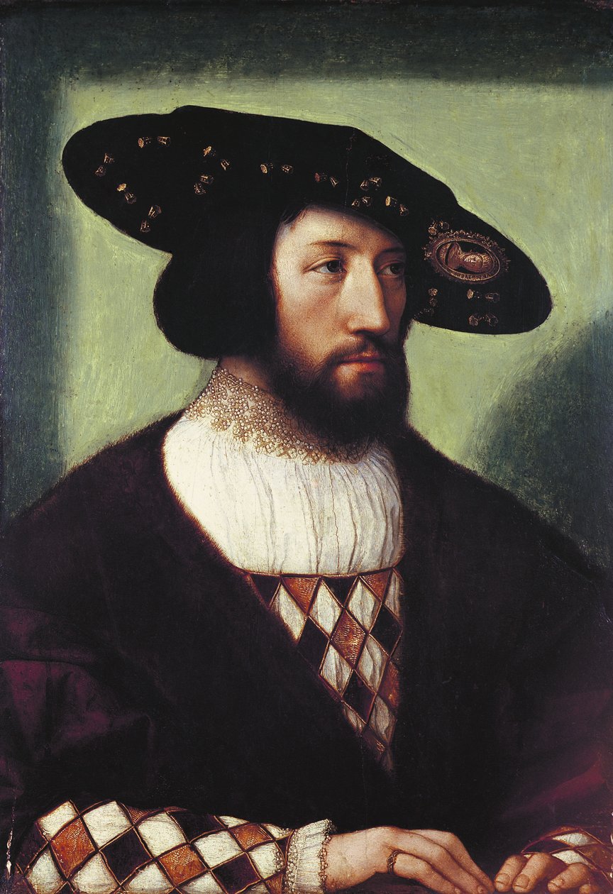 Portrait of Kristian II (1481-1559) tekijältä Bernard van Orley