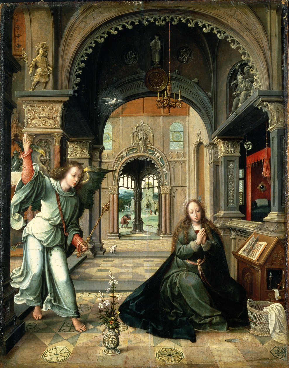 Marian ilmestys, 1500-luvun alku tekijältä Bernard van Orley