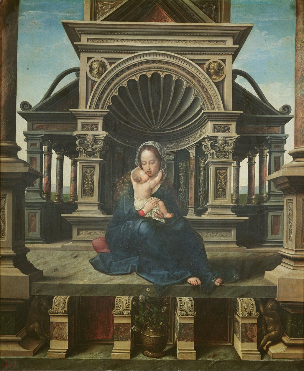Louvainin neitsyt, noin 1520 tekijältä Bernard van Orley