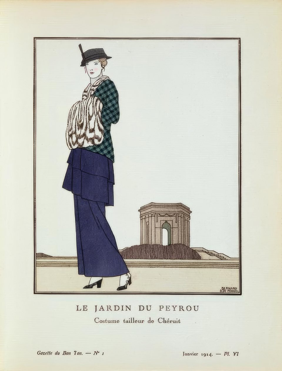 LE JARDIN DU PEYROU - Chéruitin räätälöity puku tekijältä Bernard Boutet de Monvel
