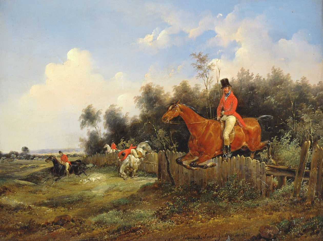 Metsästyspaikka tekijältä Bernard Edouard Swebach