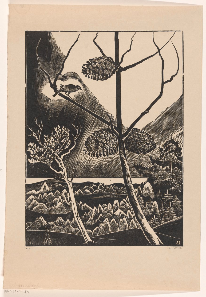 Dennentak (alkuperäinen nimi esineessä) tekijältä Bernard Essers (signed by artist)
