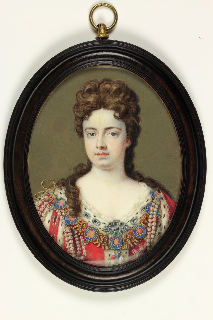 Queen Anne (akvarelli norsunluun) tekijältä Bernard III Lens