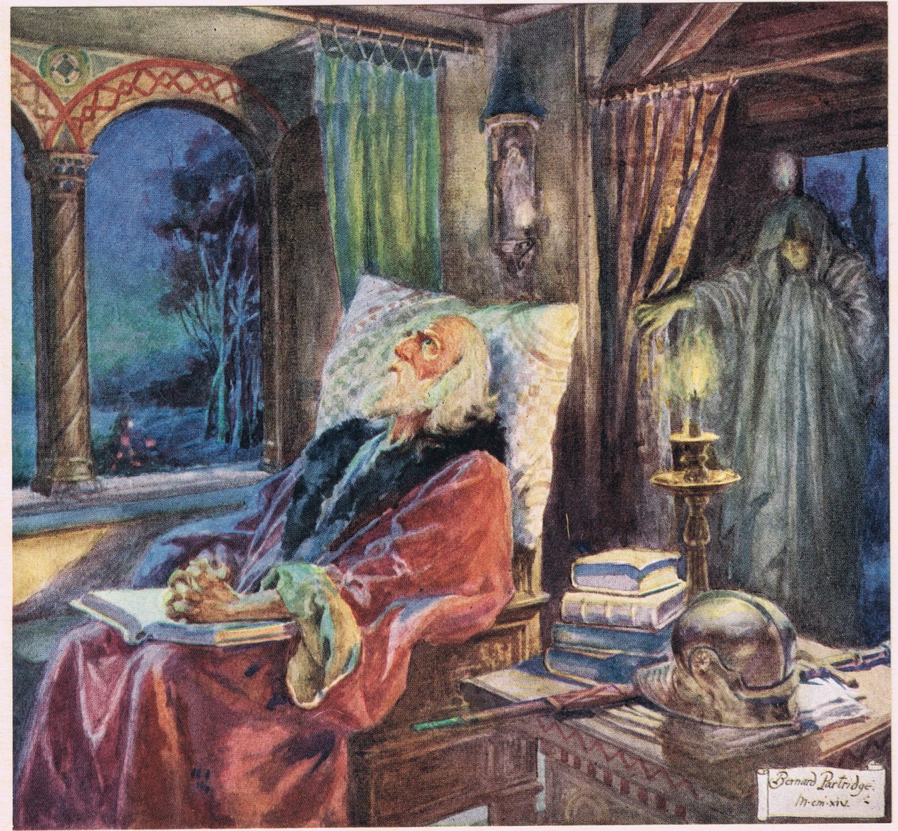 Koska se oli parempaa nuoruutta, kuvitus Robert Browningin "Rabbi Ben Ezrasta" (värilitho) tekijältä Bernard John Partridge