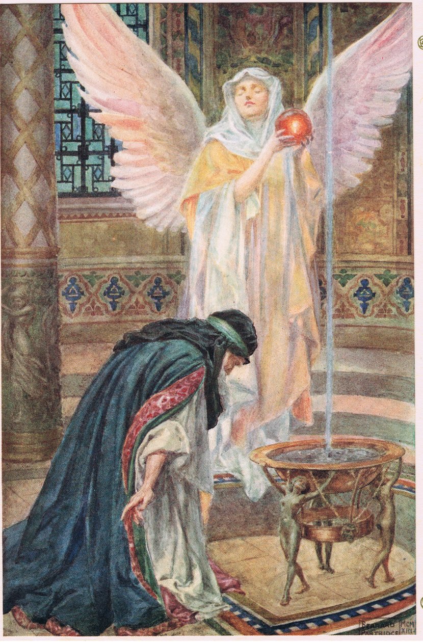 Nuoruuden loppu, minä yritän, kuvitus Robert Browningin teoksesta "Rabbi Ben Ezra" (värilitho) tekijältä Bernard John Partridge