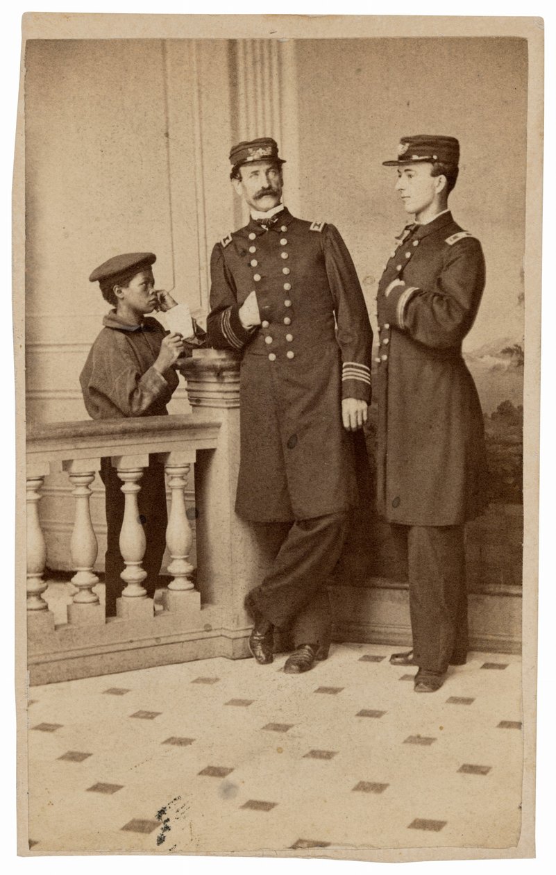 Muotokuva merivoimien upseereista ja lähettiläästä,c. 1863 (kuva) tekijältä Bernard Moses