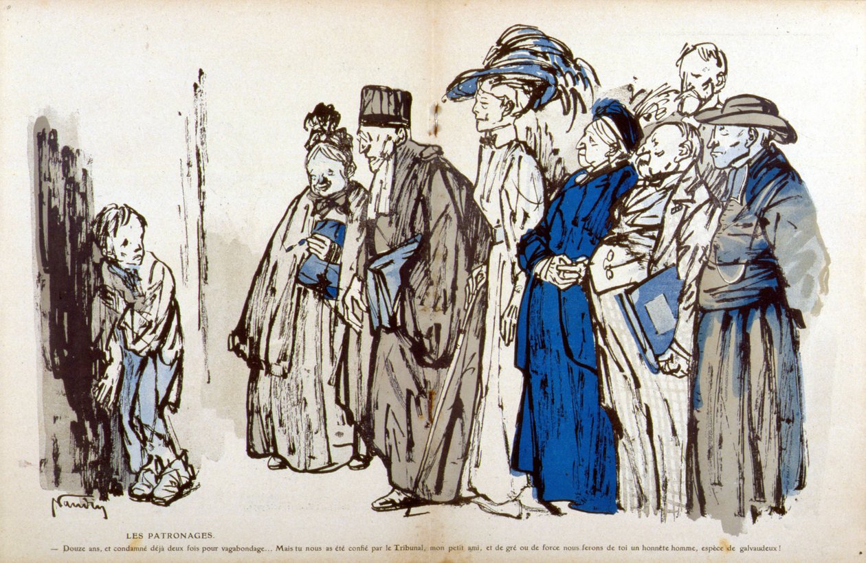 Köyhät lapset ja hyväntekeväisyysjärjestöt - Bernard Naudinin (1876-1946) teoksessa "L