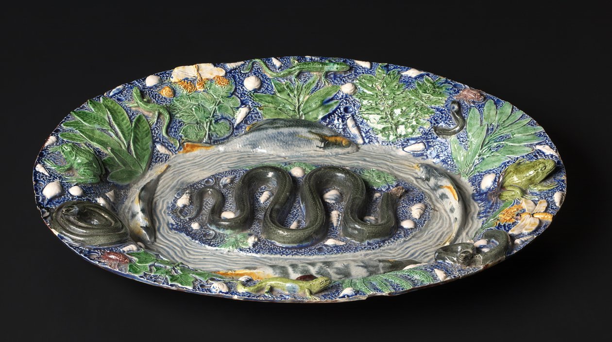 Maalaismainen vati, 1500-luvun loppu. tekijältä Bernard Palissy