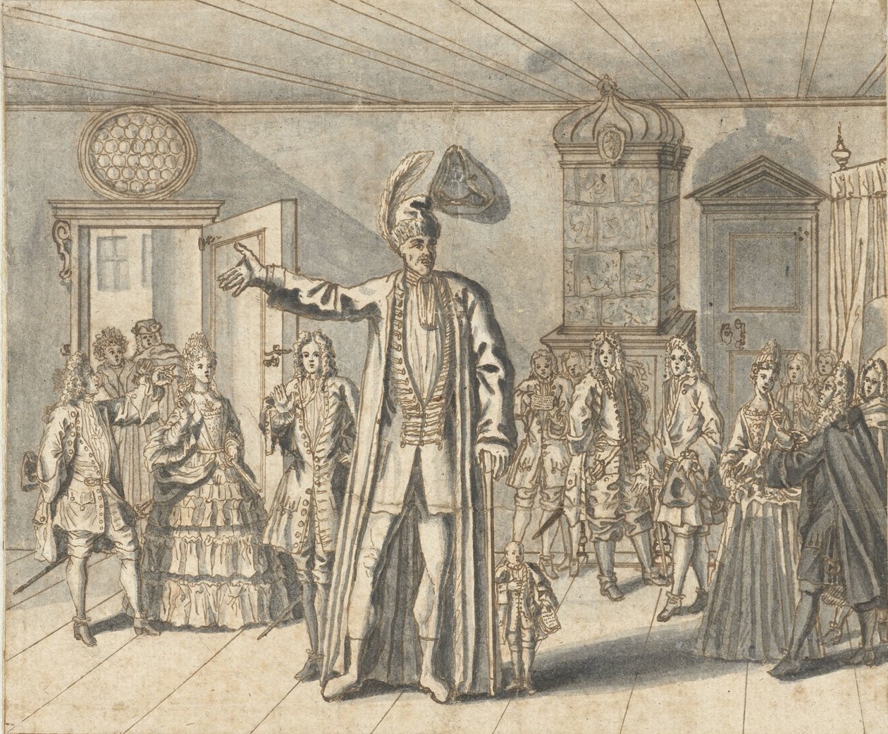 Jättiläinen Cajanus Haarlemissa tekijältä Bernard Picart