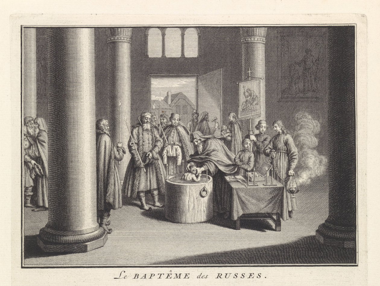 Vauvakaste Venäjällä, 1732 tekijältä Bernard Picart