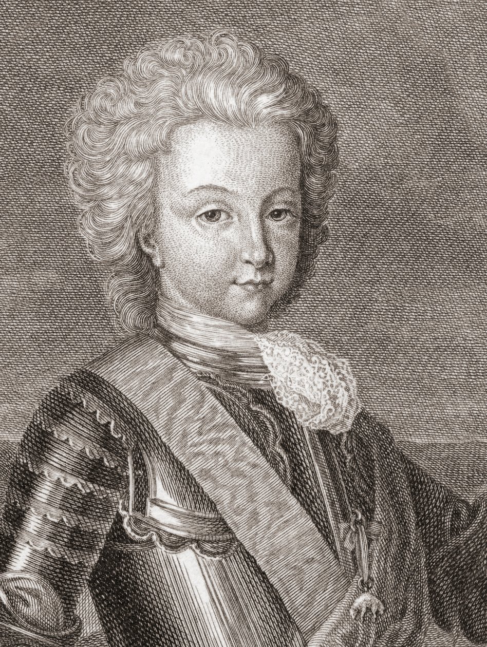 Espanjan kuningas Luis I kun Asturian prinssi. tekijältä Bernard Picart
