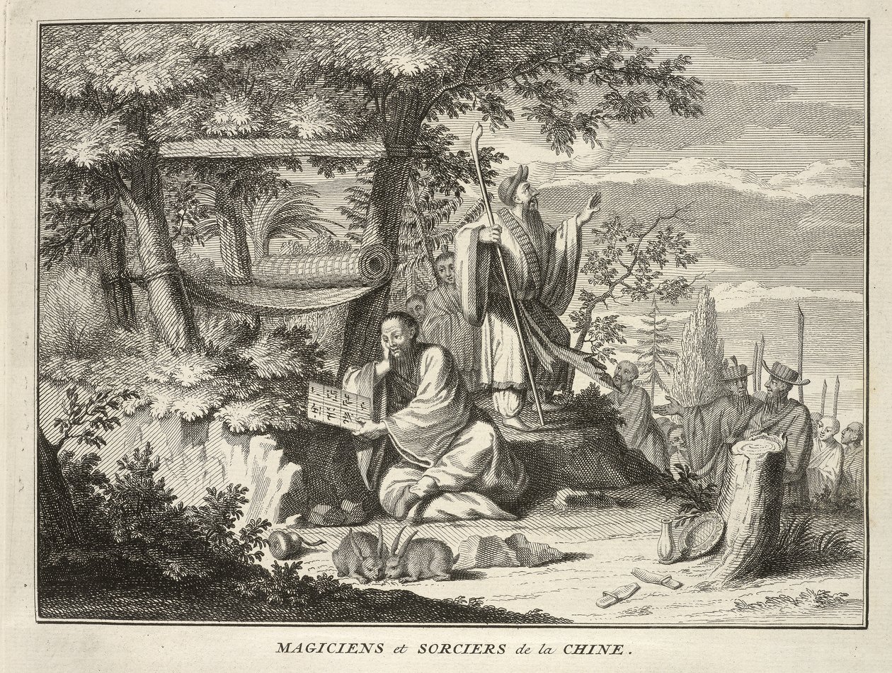 Kiinan velhot ja velhot, maailman kaikkien kansojen uskonnollisista seremonioista ja tavoista, pub. 1736 tekijältä Bernard Picart