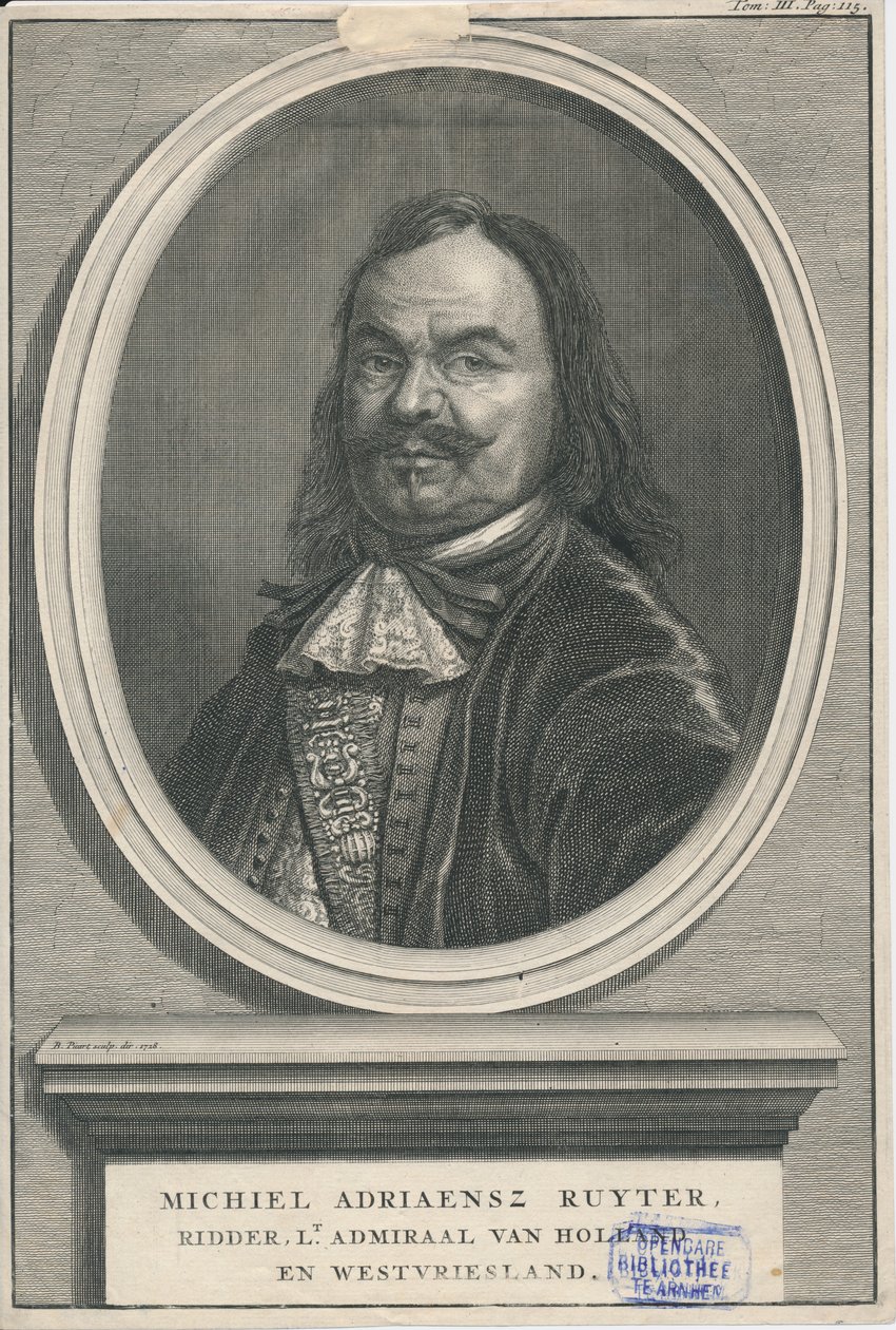 Michiel de Ruyter 1607-1676 Perintökeskus Rozet 300 191 d 2 A-51 tekijältä Bernard Picart