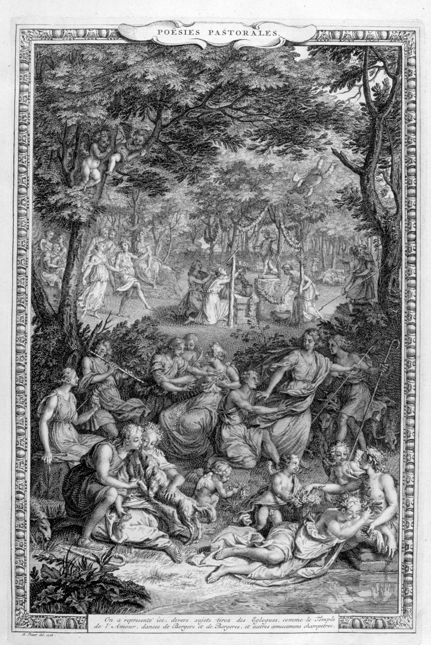 Runous pastorales, 1728-1729 tekijältä Bernard Picart