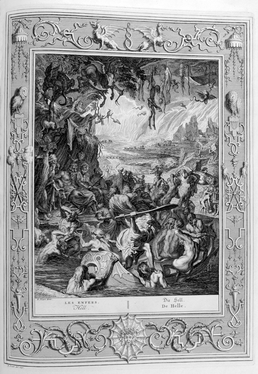 Helvetin kohtaus, 1733 tekijältä Bernard Picart