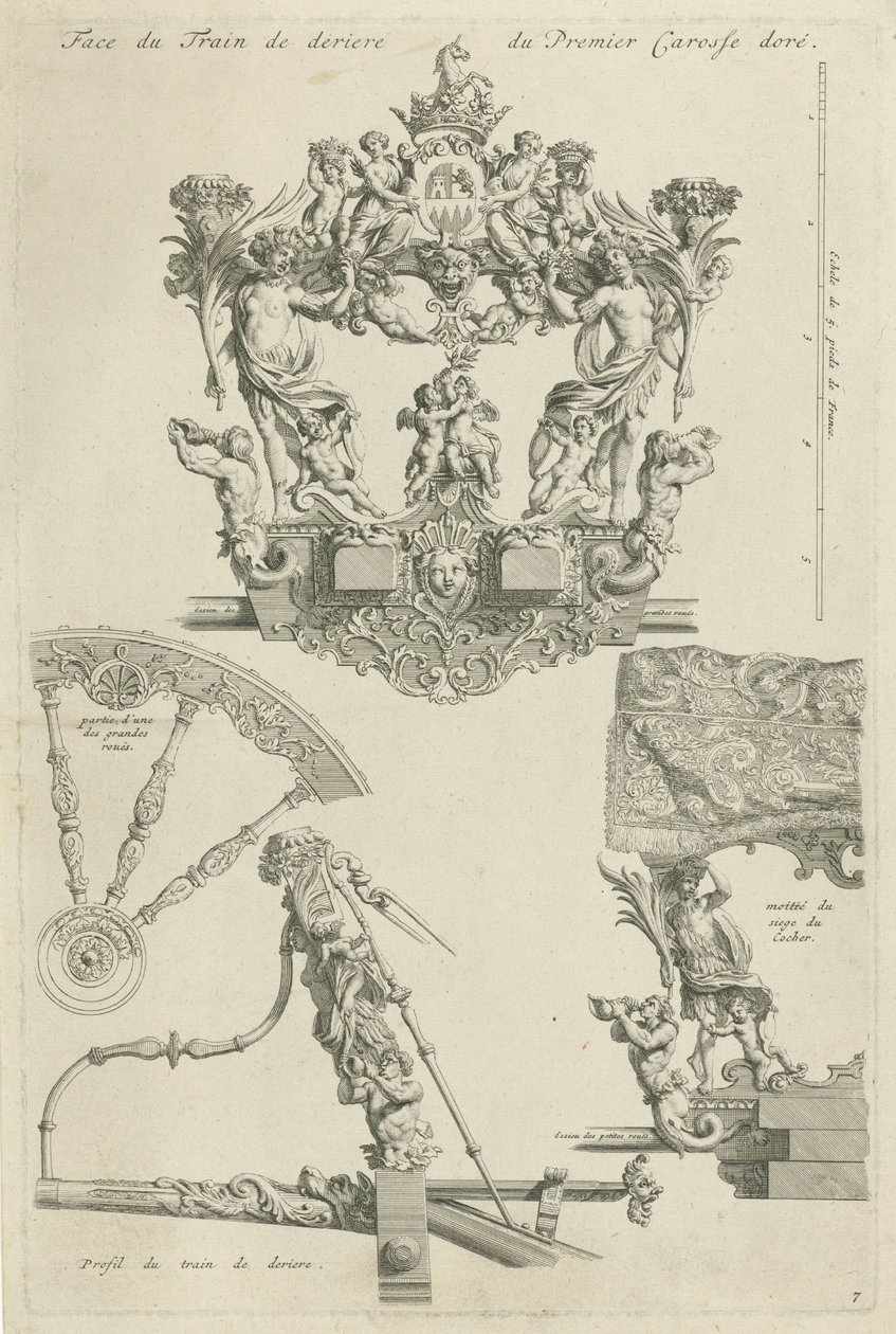 Osunan herttuan valtiovaunut, 1713 tekijältä Bernard Picart