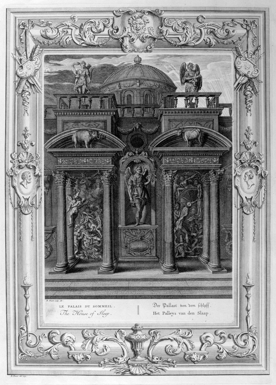 Unen talo, 1733 tekijältä Bernard Picart