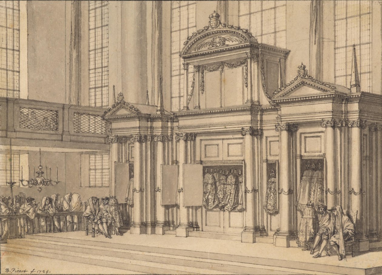 Lain ilo Amsterdamin portugalilaisessa synagogassa tekijältä Bernard Picart
