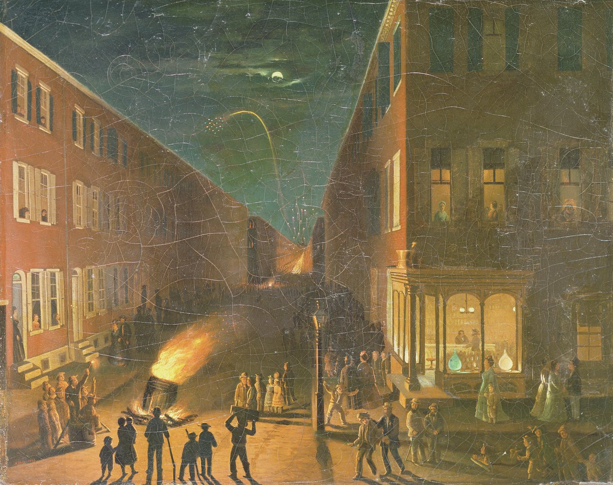Vaaliyön kokko, 1864 tekijältä Bernard Uhle
