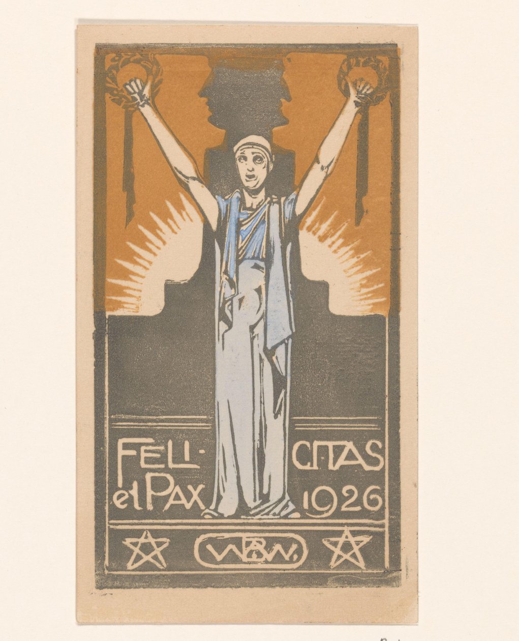 Happiness and Peace 1926 (alkuperäinen nimi esineessä) tekijältä Bernard Willem Wierink