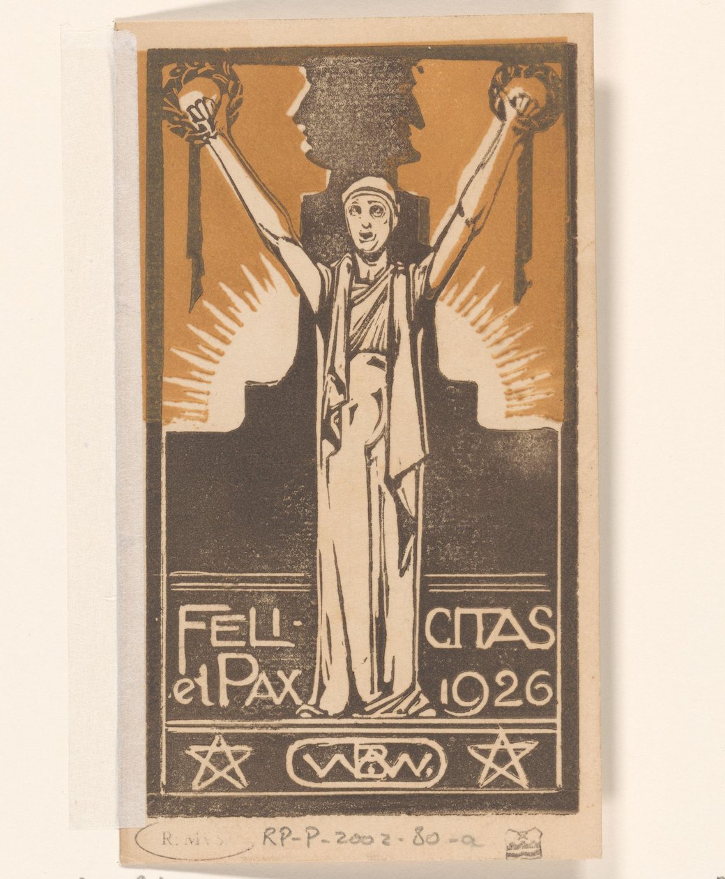 Felicitas et Pax 1926 (títol original sobre objecte)finès tekijältä Bernard Willem Wierink