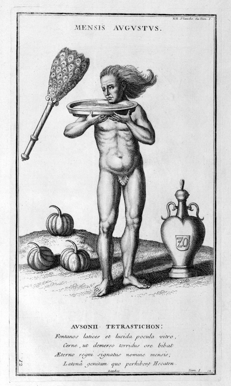 Elokuun 1757 esitys tekijältä Bernard de Montfaucon