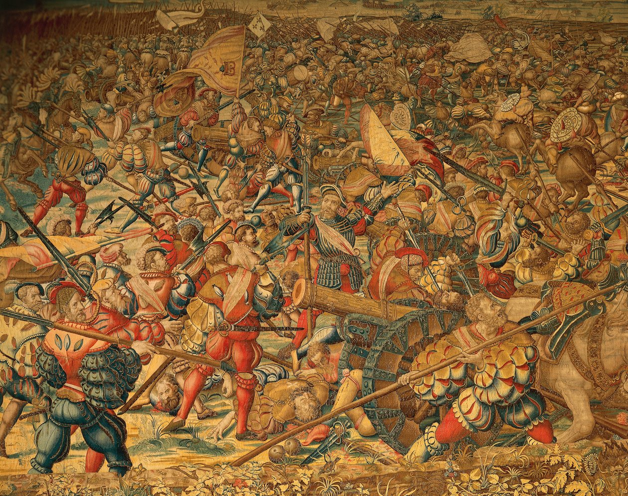 Pavian taistelu vuonna 1525 tekijältä Bernard van (after) Orley
